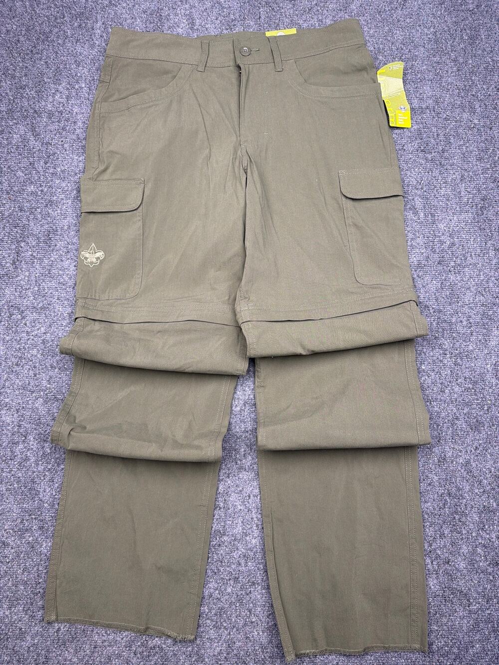 BSA Scouting America Official Uniform Men’s Switchback Pants Size 34